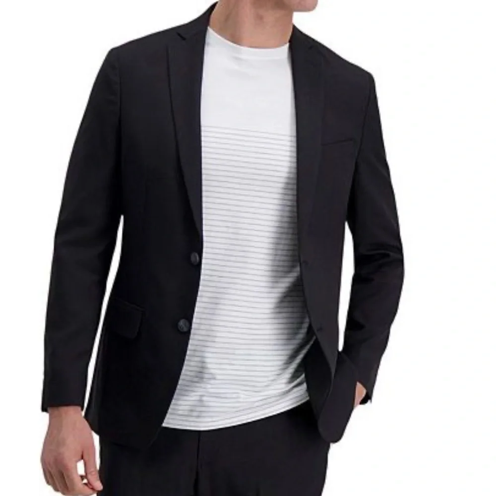 NWT Haggar Smart Wash® Slim Fit Suit Jacket – Black, Medium